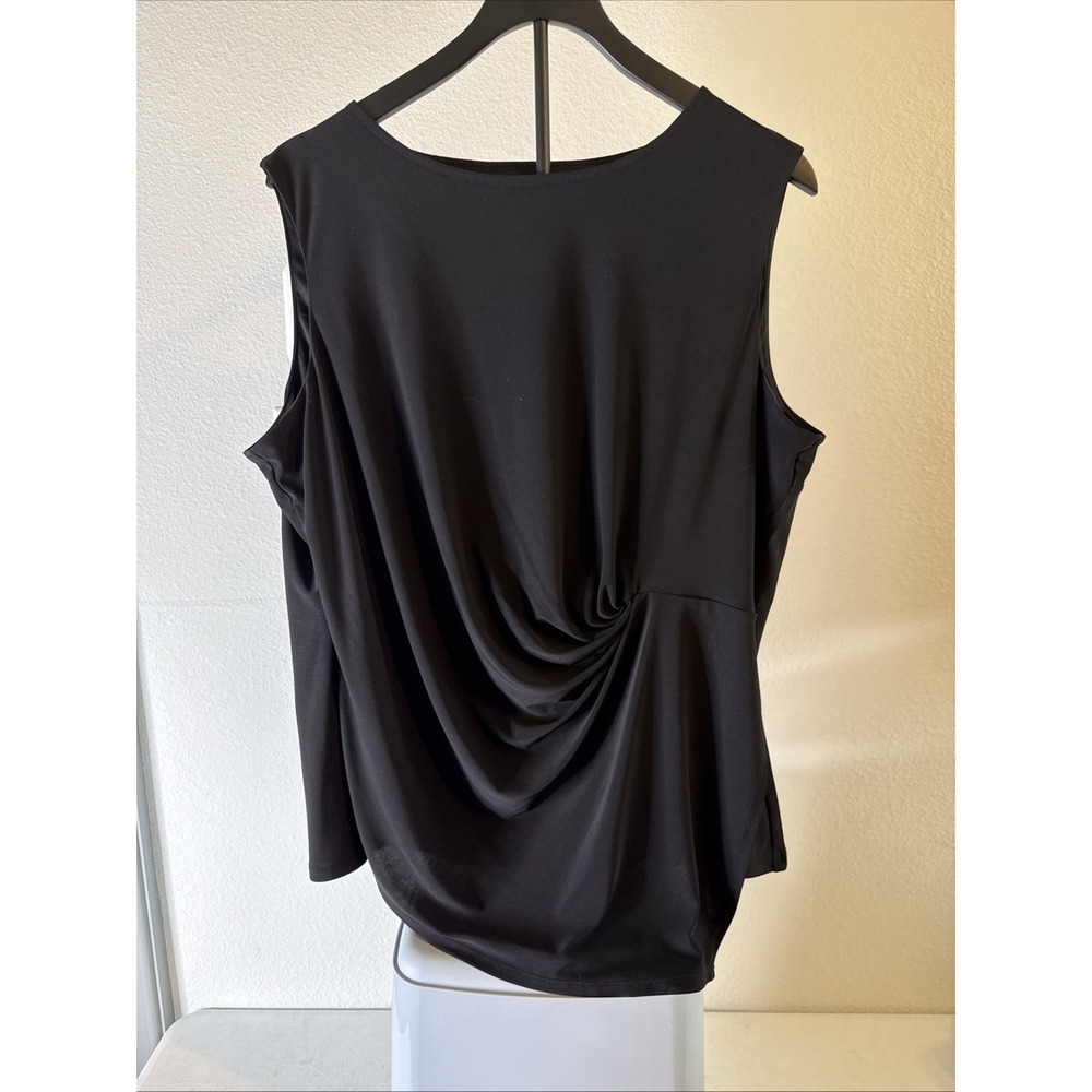 Kim Rogers Women's Asymmetrical Top Black Size XL